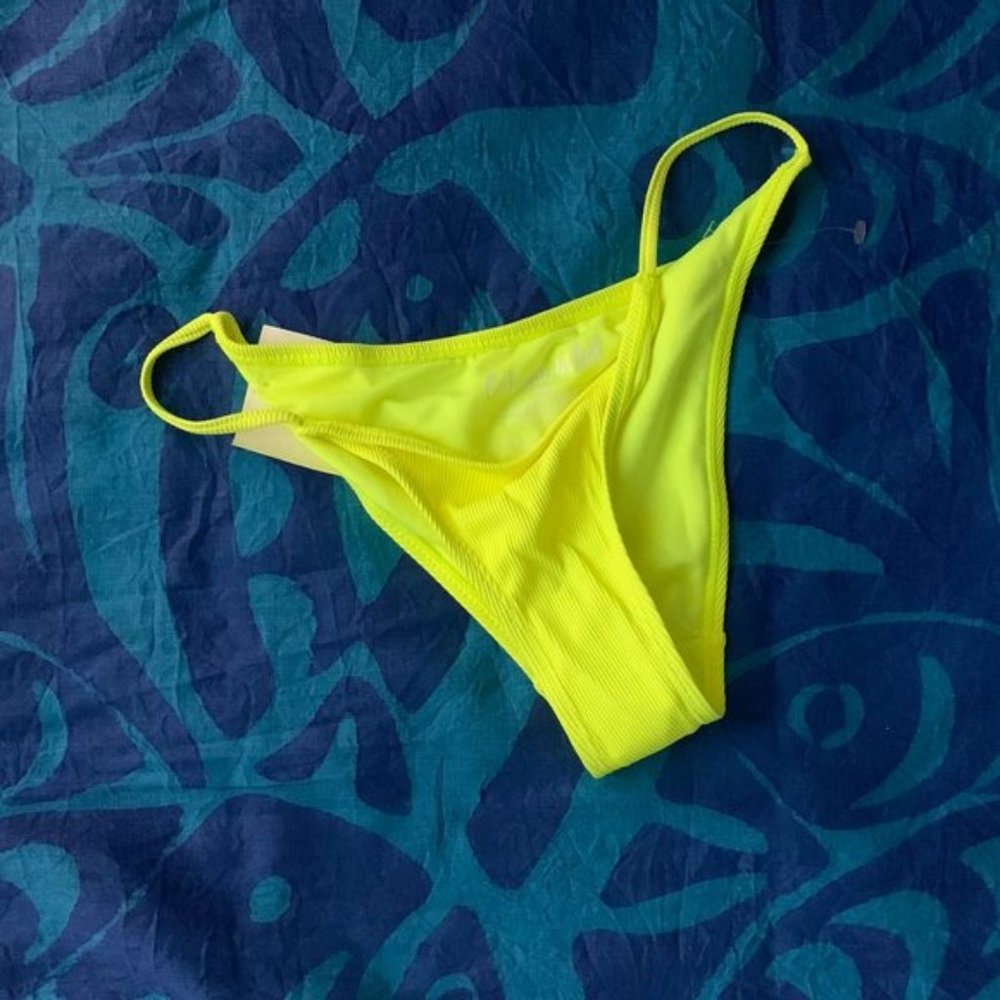 Neon Lime String Bikini Bottom